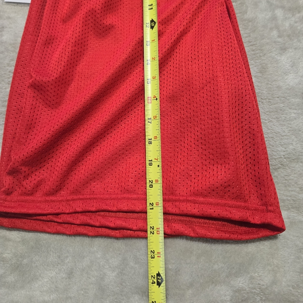 Under Armour Red Tricot Mesh NEW Athletic Performance Basketball Shorts Size L - Picture 4 of 5